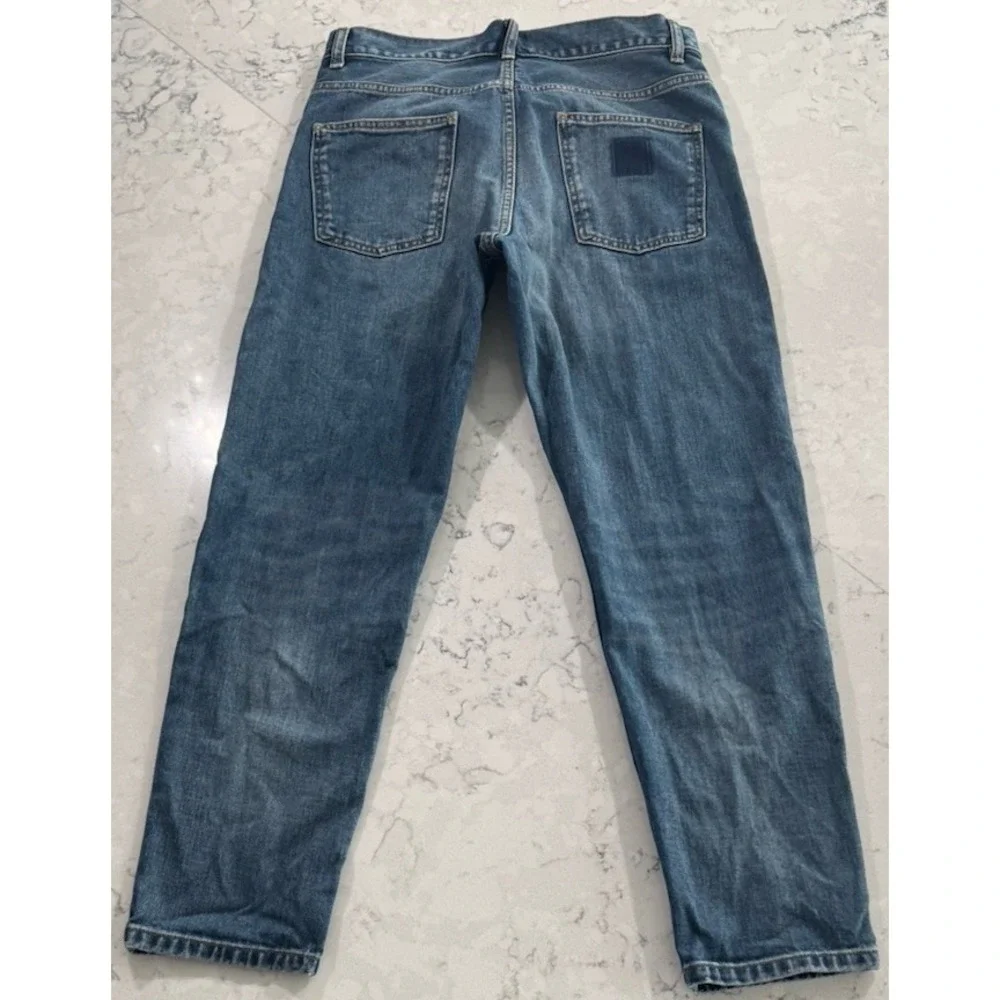 Carhartt WIP Newel Pant Mens 30 Blue Medium Wash Relaxed Tapered Jeans 1029208
